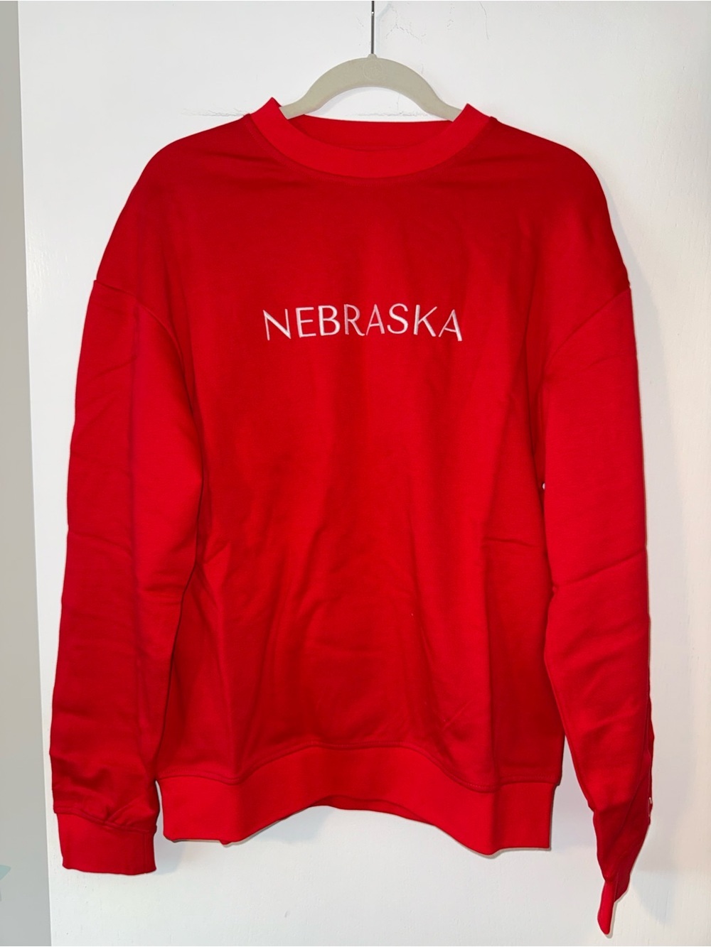 Nebraska embroidered Crewneck Sweatshirt- unisex